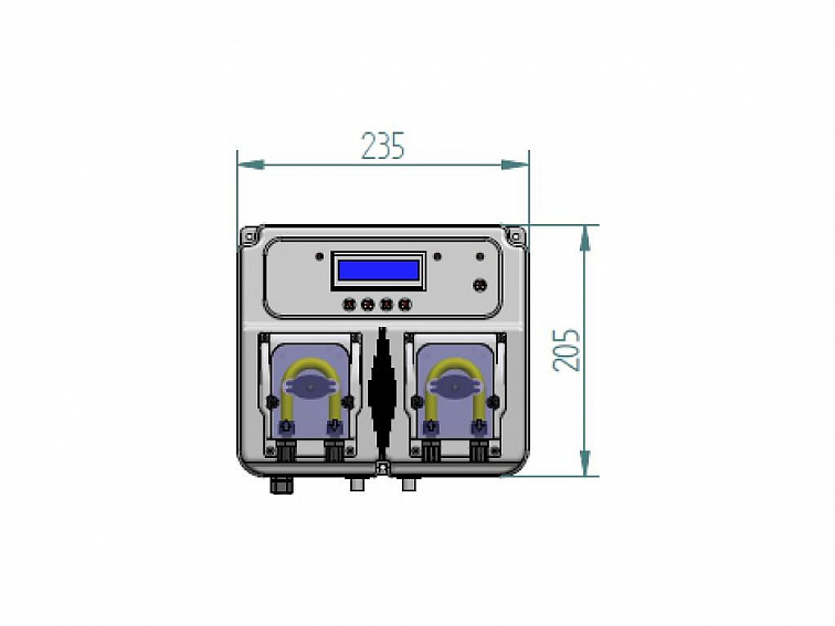 Automatický dávkovač Microdos ME Dual KIT PVDF PH - 5,0l/h / RX - 10,0l/h