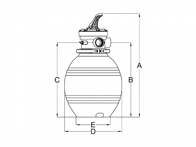 Bazénový filter Basic d300mm 