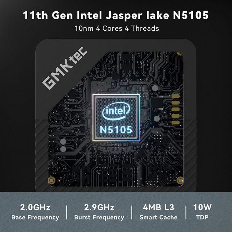GMK NucBox5® Intel 11th Jasper Lake N5105